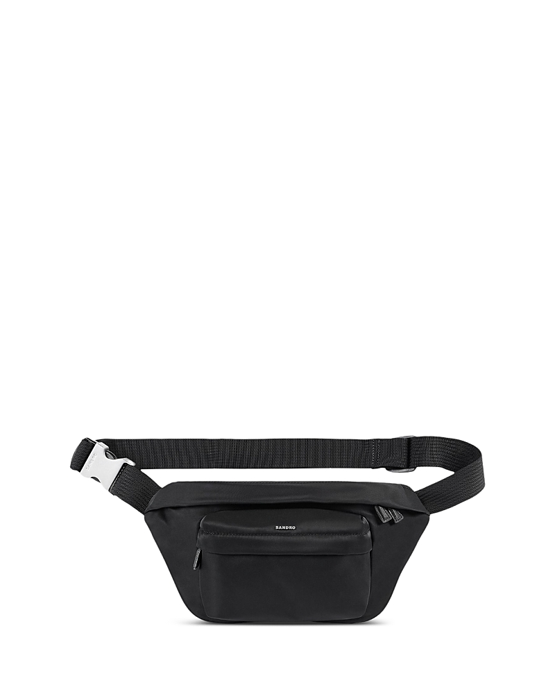 Sandro Technical Fabric Shoulder Bag