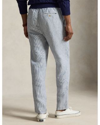 Lateef Slim Tapered Fit Linen Pants