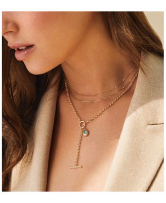 14K Yellow Gold EF Collection Emerald Pear Fluted Frame Pendant