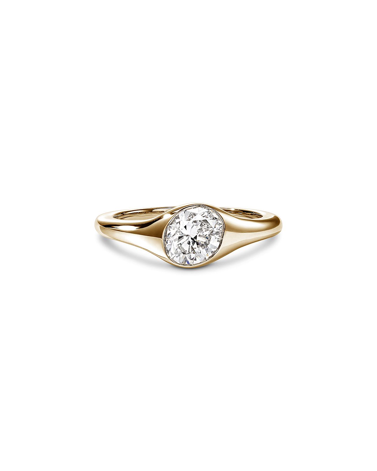 John Hardy 14K Yellow Gold Jh Lovestruck Lab Grown Diamond Oval Solitaire Ring