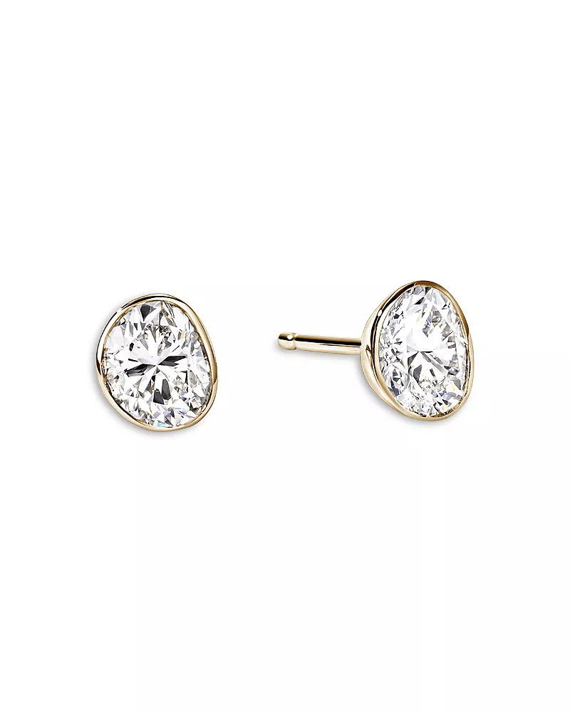John Hardy 14K Yellow Gold Jh Lovestruck Lab Grown Diamond Stud Earrings