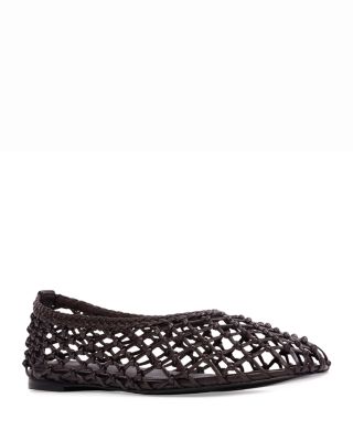 Women's Sonia Woven Leather Ballerina Flats
