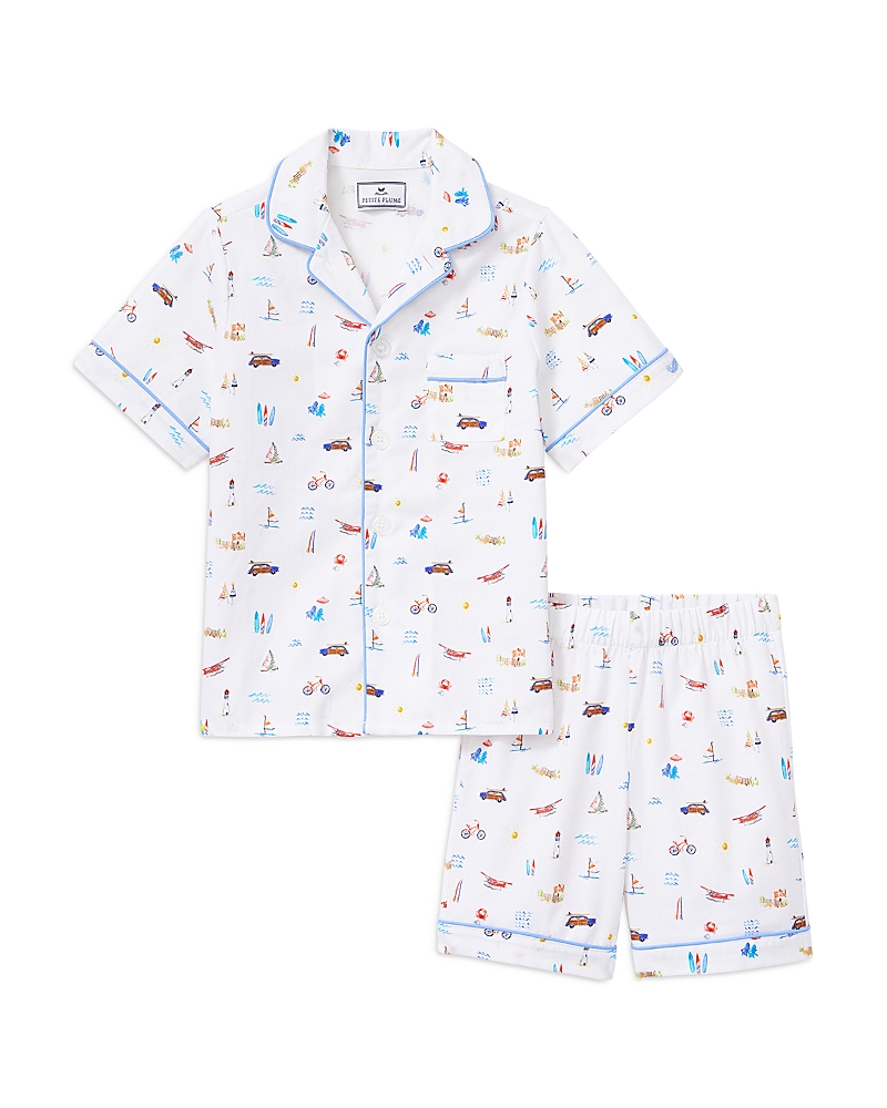Petite Plume Unisex Classic Nostalgia Short Pajama Set - Baby, Little Kid, Big Kid