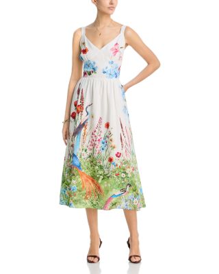 The Marina Feather Forrest Dress