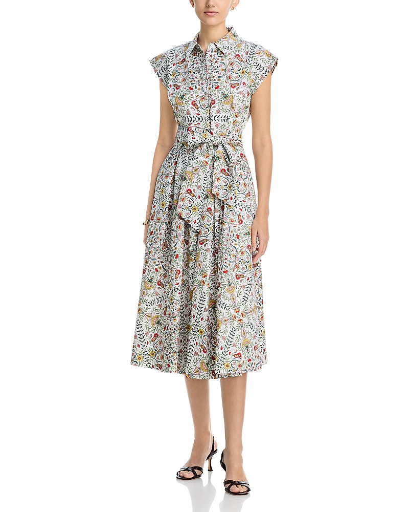 Elie Tahari The Fran Folk Floral Dress