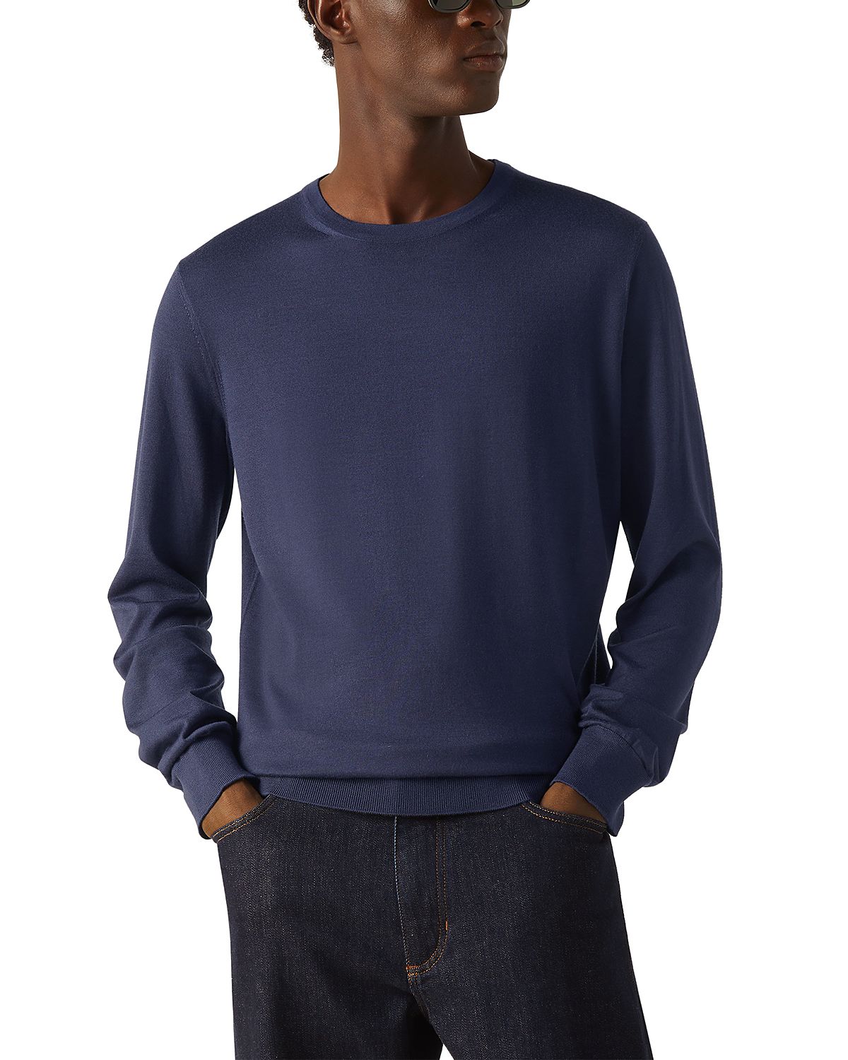 Zegna Cashseta Cashmere Silk Crewneck Sweater