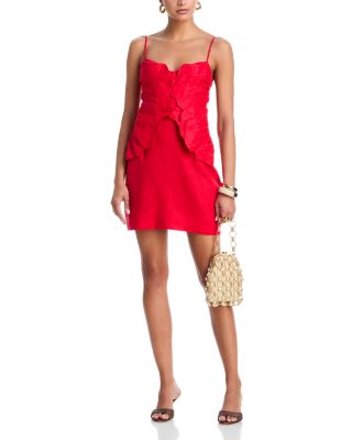 Flower Petal Mini Dress