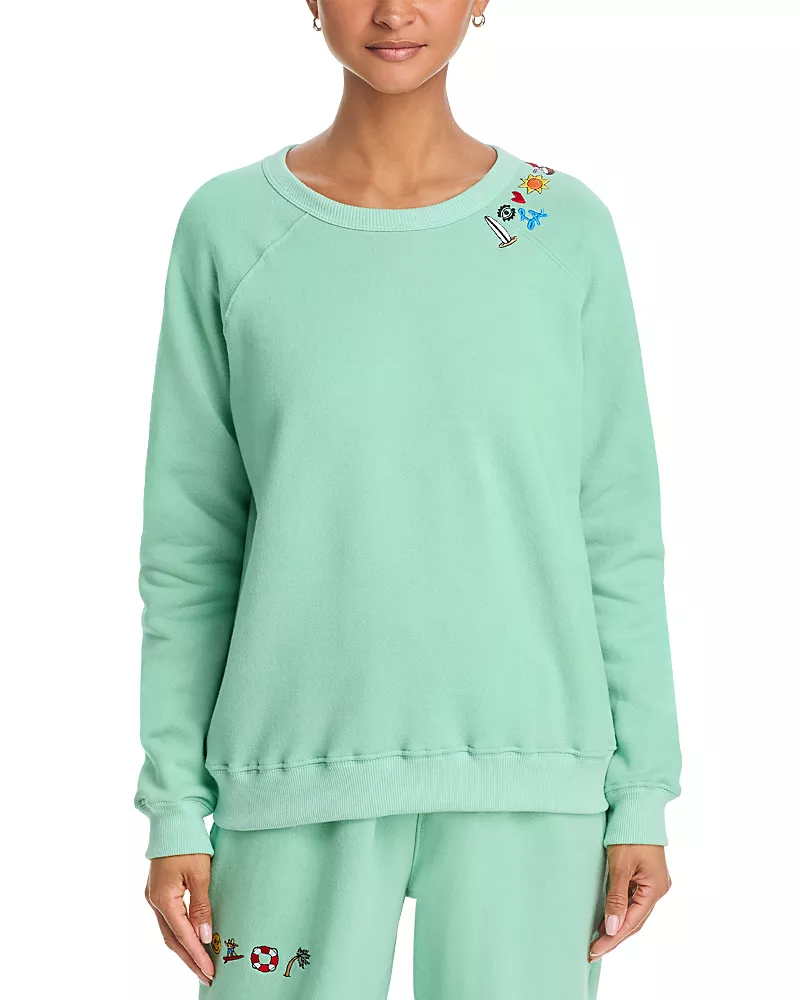 C. Bonz Mini Embroidered Crewneck Pullover