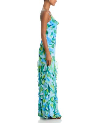 Abstract Print Gown - Exclusive