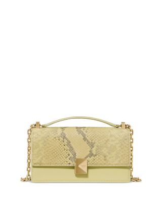Deco Mini Snake Embossed Leather Crossbody