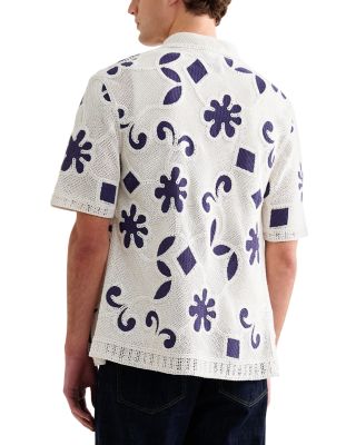 Porto Doodle Crochet Polo Shirt