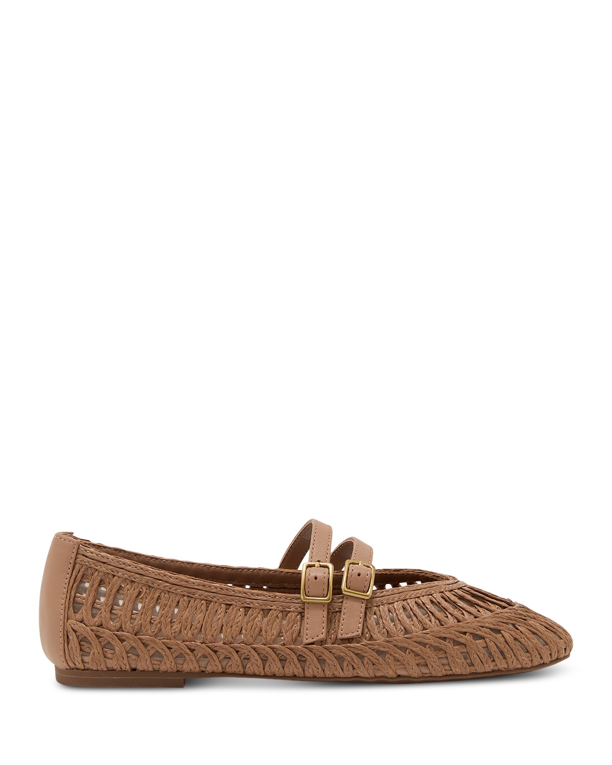 Jute Leather Ballet Flats