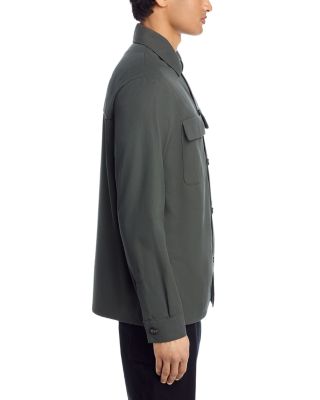 Ice Cotton Crepe Twill Pocket Overshirt