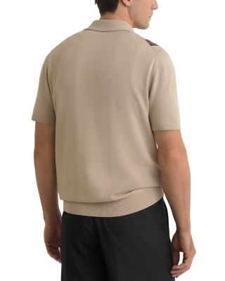 Axis Camel Brown Stripe Polo Shirt