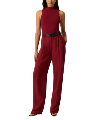 Pleated Tapered Trousers
