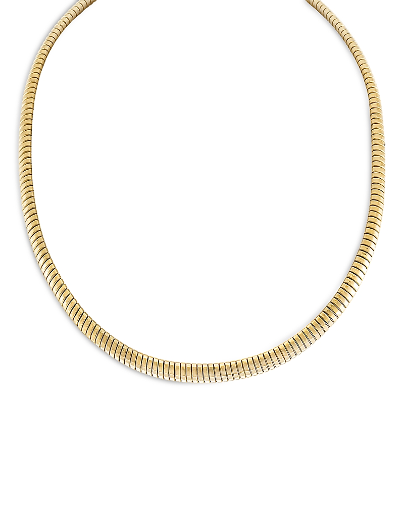 Alberto Milani 18K Yellow Gold Via Bagutta Flat Tubogas Necklace, 18
