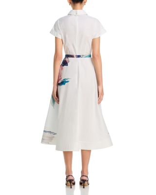 Floral Print Shirt Dress