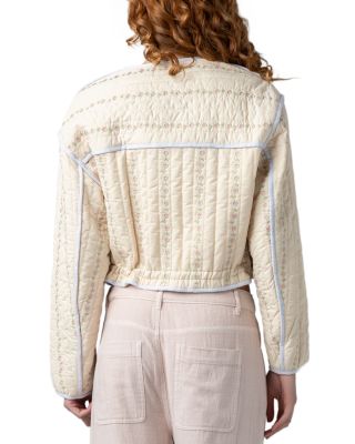Feeling Pretty Embroidered Quilted Jacket