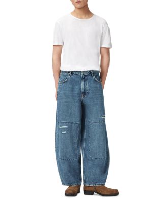 Barrel Slouch Jeans in Destroy Mid Indigo