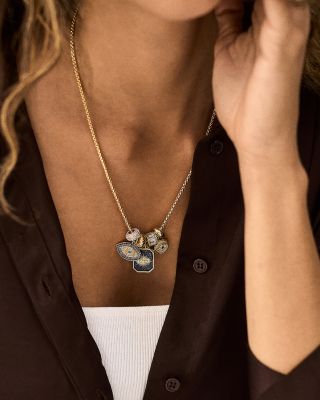 Evil Eye Charm Necklace, 19"