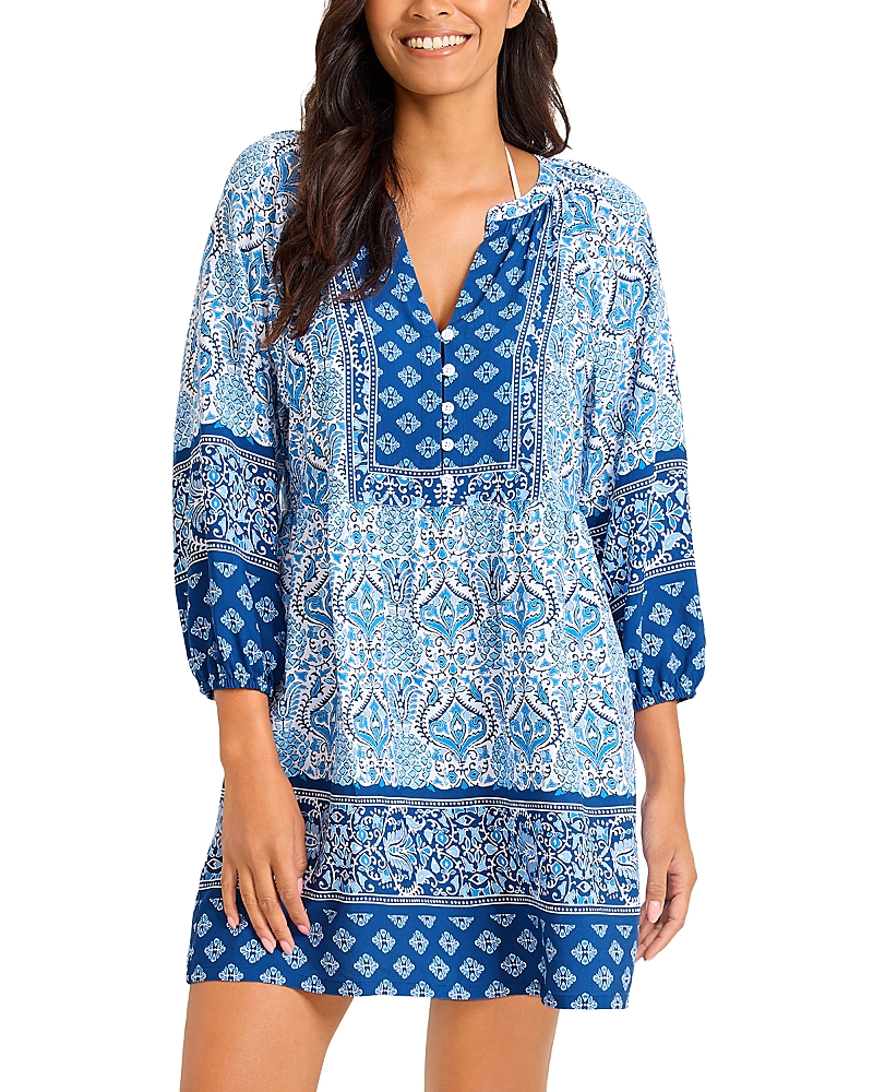 Tommy Bahama Noble Pineapple Short Dress Swim Cover-Up