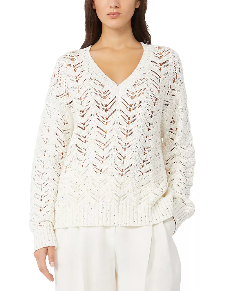 Max Mara Studio Mstfelino V Neck Sweater
