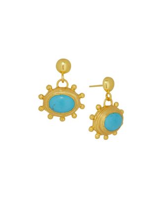  Zand Turquoise Drop Earrings