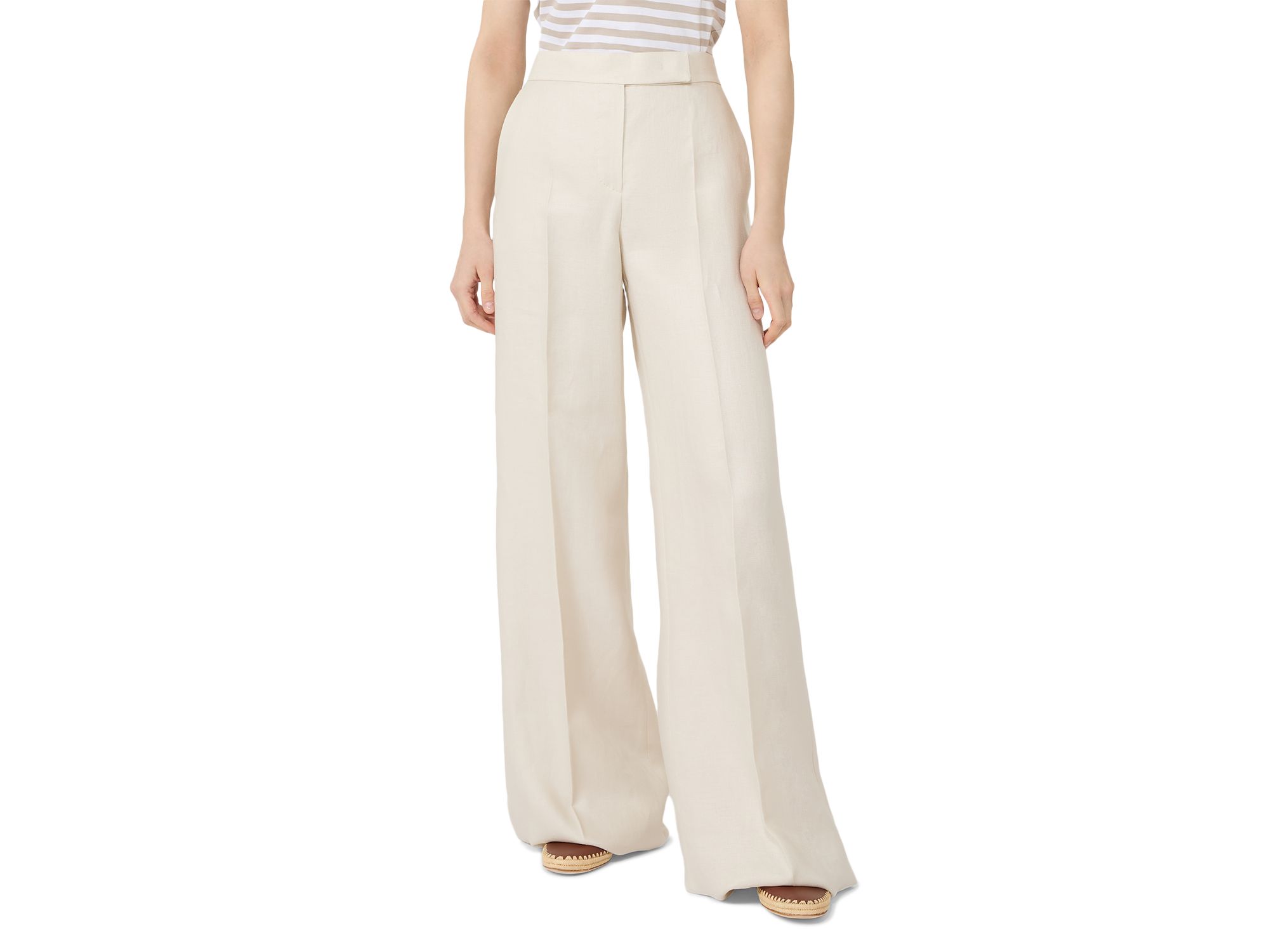 Mxmadesse Linen Wide Leg Trousers - Image 1