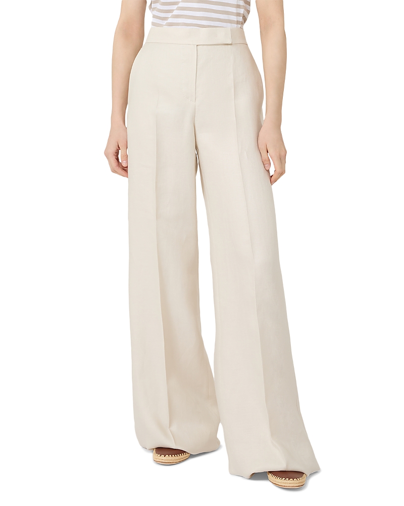 Max Mara Mxmadesse Linen Wide Leg Trousers