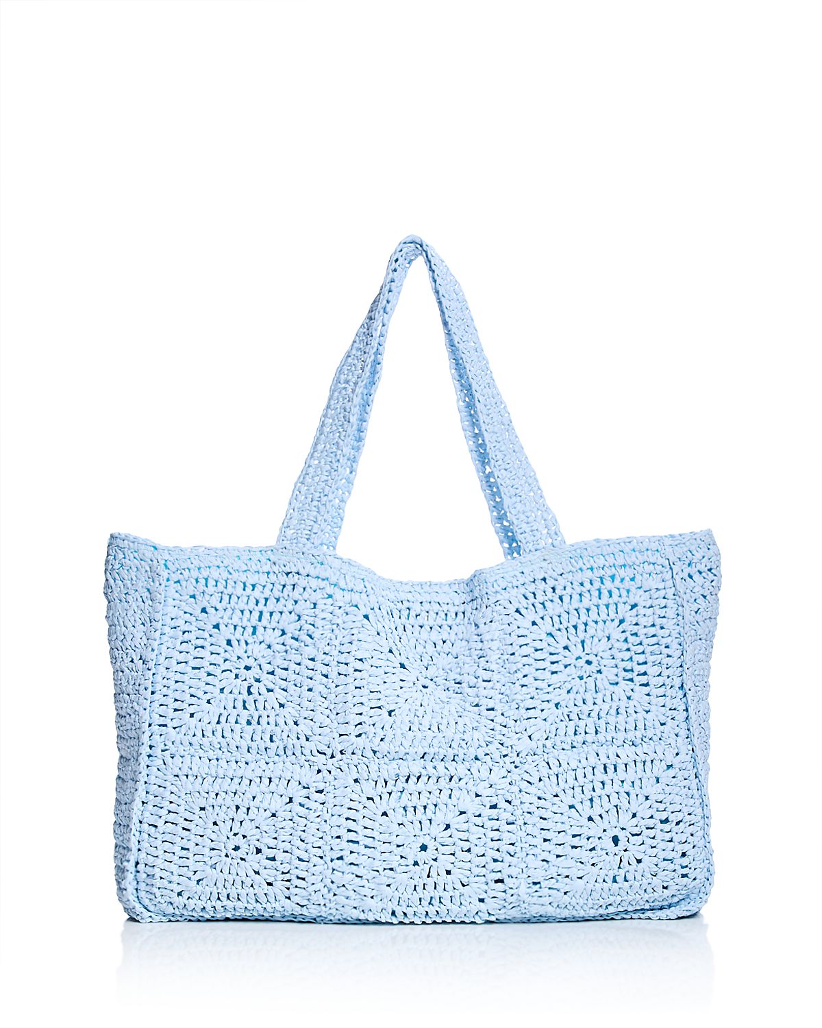 Aqua Straw Tote - Exclusive