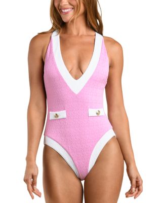 Lisa Color Blocked One Piece Swimsuit
