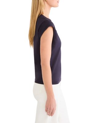 Cap Sleeve V Neck Supima Cotton Tee