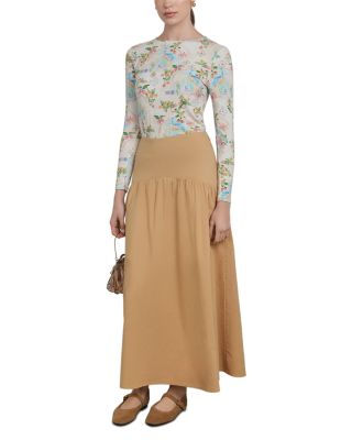 Poplin Maxi Skirt