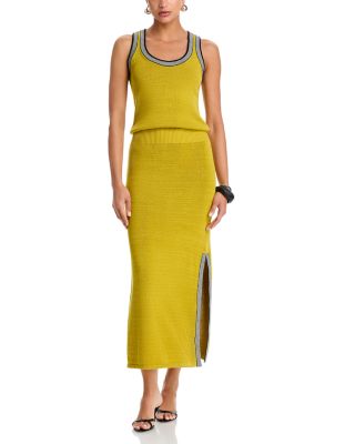 Blouson Tank Knit Maxi Dress