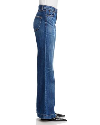 Juniper High Rise Wide Leg Jeans in Auburn