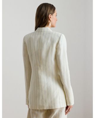 Striped Linen Twill Blazer