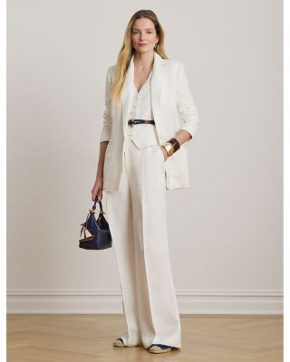 Linen Blend Twill Blazer