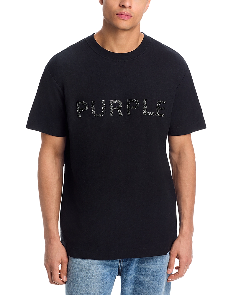 Purple Brand Textured Jersey Short Sleeve Tee