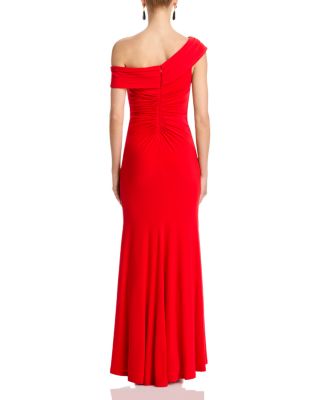 Asymmetric One Shoulder Ball Gown