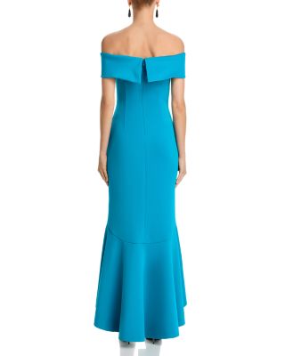 Off The Shoulder Hi Lo Cocktail Dress