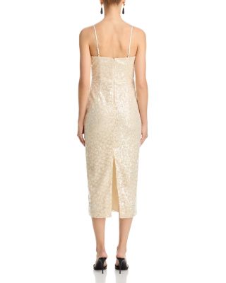 Sequin Sweetheart Midi Dress