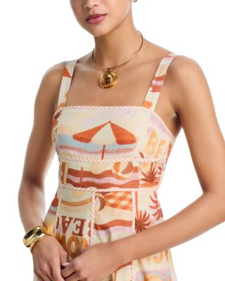 Square Neck Midi Dress