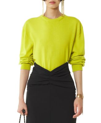 Wool Sweater With Grosgrain Detail