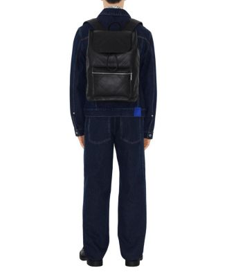  Embossed Check Backpack