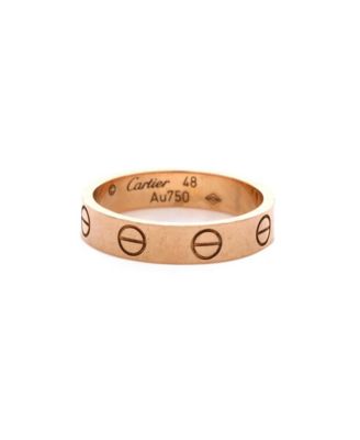 Love Wedding Band Ring 18K Rose Gold