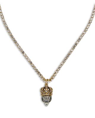 Crystal Signature Crowned Eagle Pendant Necklace, 16-18"