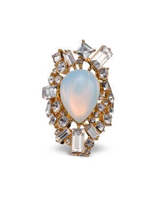 Crystal & Stone Cocktail Ring