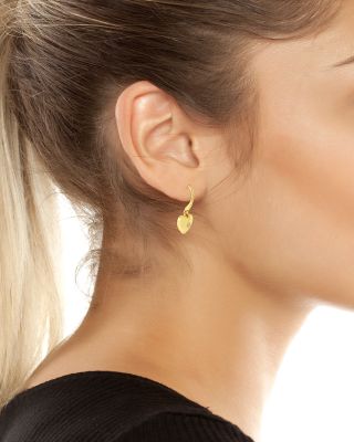 Crystal Heart & Crown Mismatch Drop Earrings