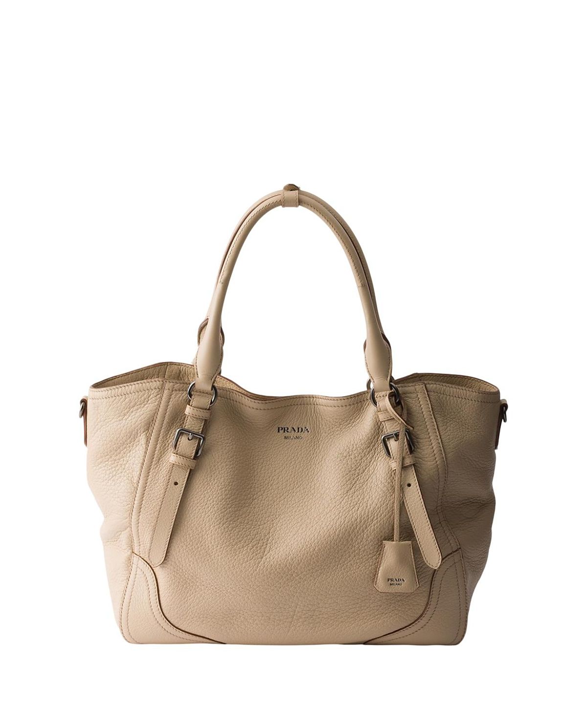 Prada Large Leather Tote Bag