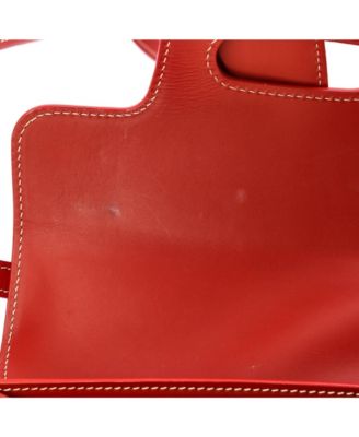 PM Saigon Top Handle Bag Coated Canvas with Leather